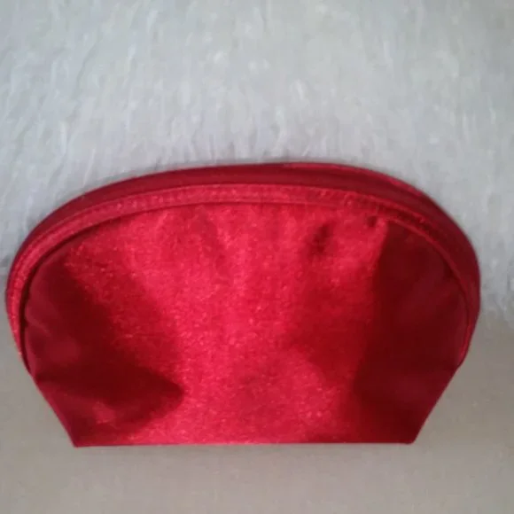 Parfums Christian Dior red cosmetic bag EUC - Picture 3 of 6